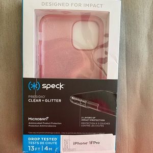 Speck IPhone 11 Pro pink glitter phone case